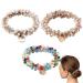 Tadipri 3 Pieces Hair Bands with Beads Elastic Stretchy Hair Accessories for Women and Girls for Women and Girls