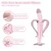 SILIVO Silicone Banana Teether for Babies - Training Finger Toothbrush with Storage Case - Pink - Buy Online on GoSupps.com