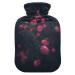 Heat bottle with reference 2 l of durable warm-up bag for hand foot warmers shoulder and neck pain cramps heating press and heat therapy patterns of romantic roses red