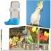 Pet Bird Cage Food Feeder Bird Water Bottle Parrot Automatic Water Feeder Water Drinker Food Feeder Waterer Clip Feeder Cage Accessories for Parrot Budgie Lovebirds Cockatiel Parakeet Cockatoo - Buy Online on GoSupps.com