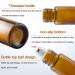 10pcs 10ml Glass Roller Bottles with Bamboo Lid - Aromatherapy Travel Perfume Bottles - Buy Online on GoSupps.com