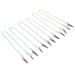 Healifty napkin chain with clips spherical chain libholder flexible napkin holder chain bibs dental bib clips 6 pieces (random color)