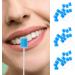Zhyuan 100 Pieces Blue Cleaning Mouth Swabs - Disposable Oral Hygiene Sponges for Effective Care - Buy Online on GoSupps.com