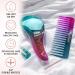 Detangling Brush and Wide Tooth Comb Set by Lily England - Ombre Mermaid Design | Lightweight Hairbrush for Women and Kids - Ideal for Wet and Dry Fine, Curly, Thick, Afro Hair - Buy Online on GoSupps.com
