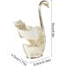 Elegant Silver Swan Fork & Spoon Holder Set - 7-Piece Metal Kitchen Storage Decorative Fruit Forks in Alloy - Buy Online on GoSupps.com