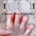 White Pearl Chrome Nail Powder Set - High Gloss Glitter Nail Art Kit for Manicure Decorations - Buy Online on GoSupps.com