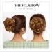 Buy Wavy Messy Bun Hair Extensions | Scrunchie Hairpiece for Stylish Ponytails & Buns Fast International Shipping - Buy Online on GoSupps.com