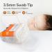 POMPOM LIFE Baby Cotton Swabs 210 Count - Double Tipped Paper Stick - Gentle Ear and Nose Cleaning - 1 Pack - Buy Online on GoSupps.com