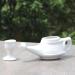 HealthGoodsIn Ceramic Neti Pot Set with Eye Wash Cup & 5 Sachet Neti Salt - White Color - Buy Online on GoSupps.com