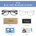 Cyxus Blue Light Filter Glasses - Anti-Blue Light Eyewear for Laptop Smartphone & Tablet Use - No Prescription Needed - 13 Black & Clear - Buy Online on GoSupps.com