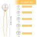 DSLSQD 40 Pieces Pearl Bobby Pins Wedding Pearl Hair Pins Bridal Hair Pins U Shape Pearl Rhinestone Hair Pins Wedding Hair Accessories for Bride Bridesmaid Women Hair Styling (Gold) - Buy Online on GoSupps.com