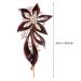 Lurrose Red Crystal Antique Flower Hair Clips Elegant Hair Accessories for Women - Buy Online on GoSupps.com