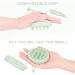 AIMIKE Scalp Massager Shampoo Brush - Soft Silicone Scrubber for Dandruff Removal and Hair Growth - Mint Green - Buy Online on GoSupps.com