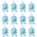 Baby Shower Bottles  24Pcs Mini boy Baby Shower Favors Candy Bottle for Newborn Baby Baptism Party  Baby Shower Party d cor Blue