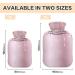 Buy Pink Glitter Drop Hot Water Bottle 2L - Rose Gold Plush Cover | Winter Warmer for Kids & Adults - Buy Online on GoSupps.com