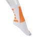 Buy Foot Sleeve for Flexible Movement - Compression Sports Heel Socks (White & Orange) - International Shipping Available - Buy Online on GoSupps.com