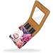Shop Stylish Lipstick Case - Leather Lip Gloss Organizer with Mirror | Mini Holder Bag - Colorful Rose Flower Art Pattern - Buy Online on GoSupps.com