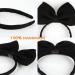 Bow Headbands Headdress for Women and Girls Perfect Hair Accessories for Alice in Wonderland Cosplay (Black) - Buy Online on GoSupps.com