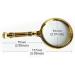 Portable Magnifiers 10X Metal Engrave Flower Handheld Magnifier Optical Lens Detachable Reading Loupe Full of Stars - Buy Online on GoSupps.com