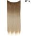 Natural wig piece one piece long straight hair high temperature silk fish line hair extension piece chenghuax (Color : 8T16 Size : 14) - Buy Online on GoSupps.com