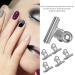 Nail Extension Clips - 5pcs Stainless Steel Silver C Curve Nail Art Accessories for Perfect Extensions - Buy Online on GoSupps.com