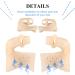 Shining Queen Bunion Corrector Toe Separator for Hallux Valgus & Big Toe Joint Pain Relief - 1 Pair Soft Gel Day/Night Support, Beige - Men & Women - Buy Online on GoSupps.com