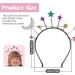 Colourful StarMoon Headband Birthday Party Hair Hoop Glitter Fashion Hair Accessory Wedding Princess Crown Headdress For Birthday Party Cosplay Costume - Buy Online on GoSupps.com
