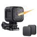 6 Pack Tempered Glass Screen Protector for Gopro Hero 4 Session Hero 5 Session (4-Pack) & Lens Cap Cover (2-Pack) by Akwox