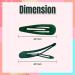 6Pcs 5CM Snap Hair Clips in Bottle Green - School Colours Hair Accessories for Girls & Women - Buy Online on GoSupps.com