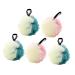 Housoutil Kid Body Wash 5pcs Kids Bodywash Bathroom Accessories Bath for Shower Mesh Sponge Shower Kids Bath Sponge for Body Scrubber Bath Ball Korean Version Tennis Child