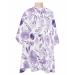 Purple Floral Flower Barber Cape - Salon Hair Cutting Cape for Women Men Kids Adults Eucalyptus Leaves Rustic Chic Plant Haircut Cape with Adjustable Elastic Neckline Hairdressing Stylist Accessories 1 piece 55x63 Inch Purple