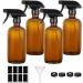 PANENDIANO Glass Spray Bottles - 13-teiliges Set - Brown