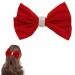 Red Hair Bow Hair Clip Velvet Hair Bows for Women Big Bowknot Hairpin Vintage French Large Hair Barrettes Hair Accessories for Women Girls Headdress Gifts