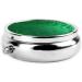 Green Sequin Mini Round Pill Box - 3 Compartment Travel Organizer | Portable Medicine Case for Home & Office - Buy Online on GoSupps.com