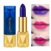 Duqulle 5 x Blue Color Changing Lipsticks Magic Temperature Color Changing Lipstick Long Lasting Blue Lip Gloss Water Resistant Tinted Lip Balm for Women and