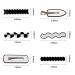 Cptots 12PCS No Bend Hair Clips - Black and White Fashion Hair Pins for Women - Buy Online on GoSupps.com