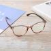 Fashionable reading glasses reading glasses reading glasses Gemille Senior glasses glasses computer accessories peripheral grooves with storage box (tea colorful frame)