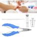 Nail Clippers Set Double Spring Toenail Clippers Ingrown Fingernail Toenail Tools Kit Nail Pedicure Clippers Toenail Corrector Professional Manicure Pedicure Tool(blue) - Buy Online on GoSupps.com