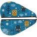 Cute Colorful Owls & Trees Microfiber Hair Towel | Super Absorbent Quick Dry Cap for Long & Curly Hair - Soft Coral Velvet Wrap for Women - Buy Online on GoSupps.com