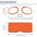 Kokobin Unisex Reading Glasses - Compact Visual Aid Mini Nose Clip Slide-Resistant Always Handy - Orange +1.5 - Buy Online on GoSupps.com