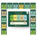 Vahdam green tea trial set (5 flavors 4 tea bags each) Tee variety pack |Long leaf pyramid green tea bag |Tea range gifts for women and men green tea assortment