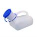 Care Urinals Portable Spill Proof Plastic Pee Bottles for Men with Snap on Lid and Connector Delivered Randomly for Travel CarElderly Blue 1000ml1 Pack Show/l