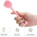 Belupai Handheld Silicone Face Scrubber | Soft Cleaning Brush with Comfortable Handle | Pink Face Exfoliator for Gentle Cleansing - Buy Online on GoSupps.com