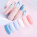 Gellen Gel Nail Polish Kit - Blue Peach Pink White | Popular Solid Colors Set for DIY Nail Art at Home or Salon - Buy Online on GoSupps.com