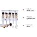 HEYMKGO Professional Marble Makeup Brush Set - 10PCS + 2 Sponge Puff - Natural Synthetic Bristles - Odor-free - Includes Marble Pattern Cosmetics Bag - Buy Online on GoSupps.com