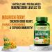 Plant Based Magnesium Supplement 1360mg with Turmeric Spirulina Wheatgrass Moringa | Supports Bone Muscle & Bone Health | Boost Energy Level - 60 Veg Tablets - Buy Online on GoSupps.com