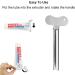 Ukofew 3-Pack Metal Toothpaste Squeezer Tube Roll-Up - Stainless Steel Press for Toothpaste Hand Cream & More - Buy Online on GoSupps.com
