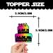 LETLIMIT 18pcs Colorful Glitter Dessert Cupcake Topper Happy New Year 2024 Theme Decorations New Years Eve Wedding Winter Party Decor Supplies - Buy Online on GoSupps.com