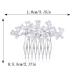 Crystal Bride Wedding Hair Comb - Silver Rhinestone Bridal Headpiece with Butterfly Detail - Pearl Hair Accessory for Women and Girls - Buy Online on GoSupps.com