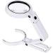 Portable Magnifier Multi-Purpose Times 11 Times Eight LED Lights Handheld Bracket Desktop Reading Maintenance Magnifier Full of Stars